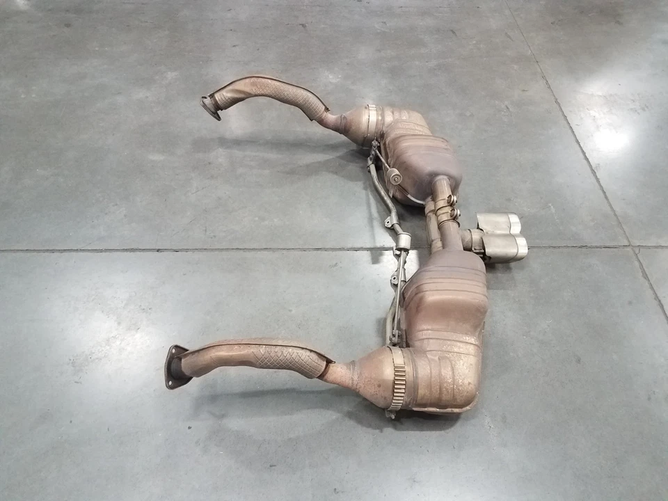 Porsche Cayman S 987 2007 fabricante de equipos originales silenciador de escape/tubos/puntas #3075 Foto 4 de 4