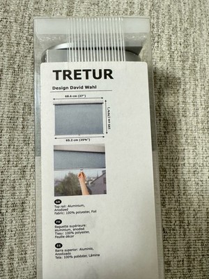 IKEA TRETUR 遮光ローラーブラインド ライトブルー 2点セット IKEA Tretur Blackout Roller Blind Light Blue 403.810.74 Size