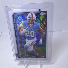 Topps 2025 Chrome Tony Pollard #290 Titans White Boarder /30