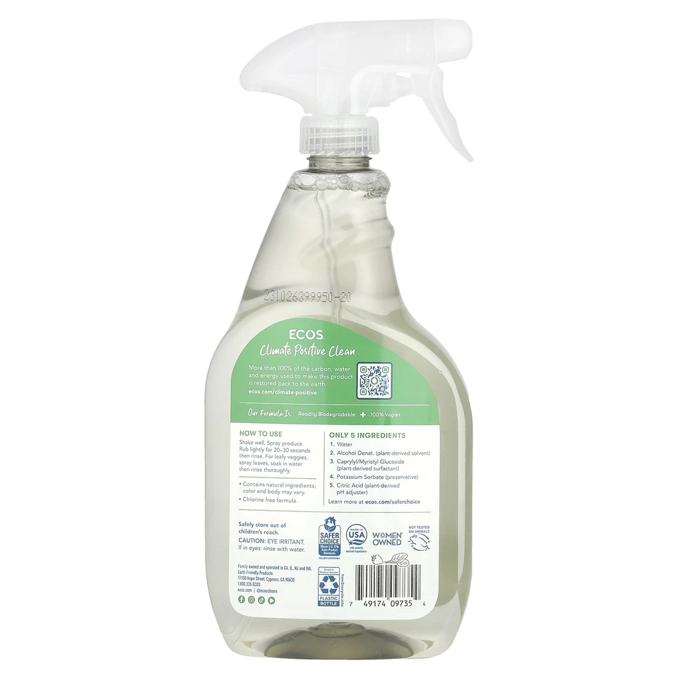 Plant Powered, Fruit + Veggie Wash, 22 fl oz (650 ml) - Image 2 of 2