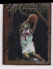 1996-97 TOPPS FINEST MAESTROS LINDSEY HUNTER DETROIT PISTONS #64