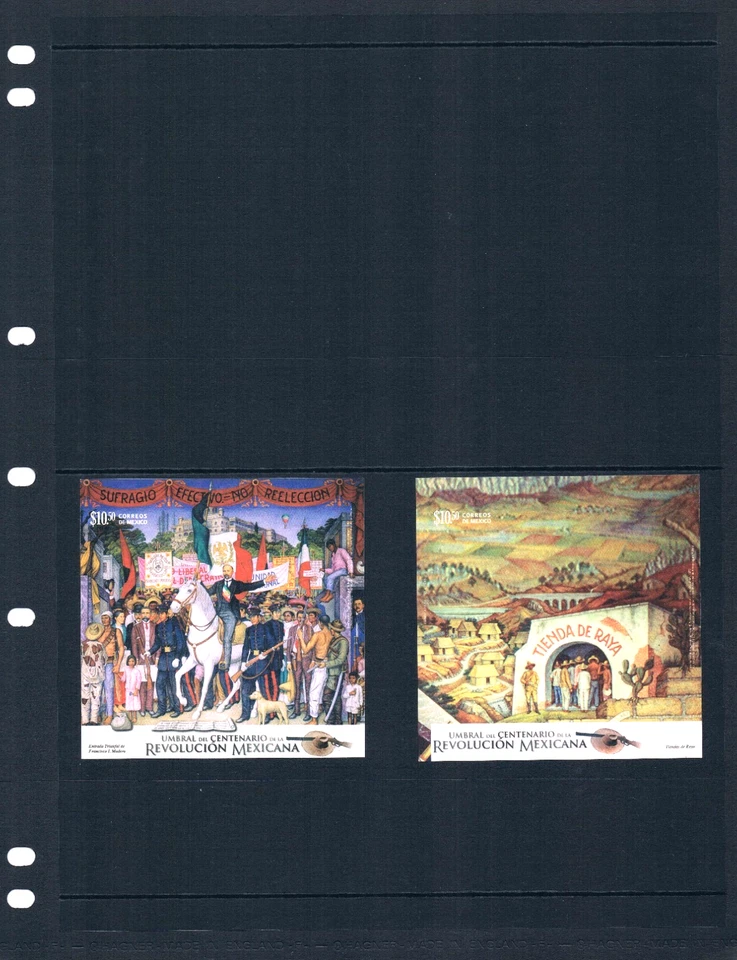 $29.75 Scott Value - 2008-09 MEXICO History 11 s/s scarcer CV MNH NH UMM - Image 4 of 4