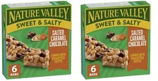 Nature Valley Granola Bars Sweet and Salty Nut Salted Caramel Chocolate (2 Pack)