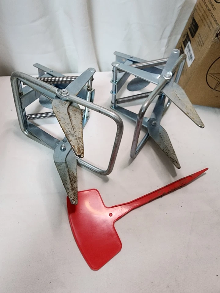 POIAFLEX 2-PK Reutilizable Acero Galvanizado Topo Tijera Asesina Trampa para Césped**USADO Foto 2 de 3