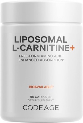 codeage Liposomal L-Carnitine+, 500 mg , 90 Capsules