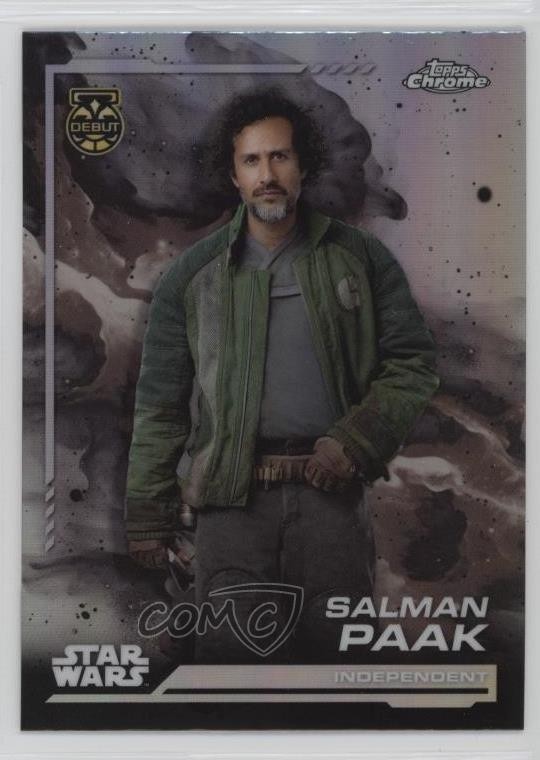 2024 Topps Chrome Star Wars Rainbow Refractor Salman Paak #93 02l5