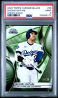 2025 Topps Chrome Black Shohei Ohtani GREEN WAVE REFRACTOR PSA 9 55/99 DODGERS