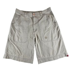 Vintage OP Ocean Pacific Mens 33 Tan Cotton Canvas Utility Surf Skate Shorts