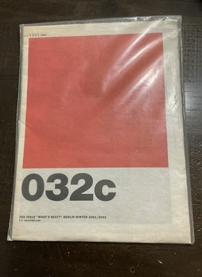 Rare 032c Third Issue   What s Next?  Berlin Winter 2000/2001 Limited Edition.
