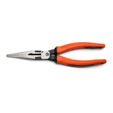 8 In. Z2 High Leverage Long Nose Pliers with Dual Material Grips
