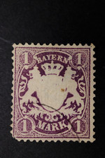 Bavaria 1875 1 Mark Coat Of Arms Used #32