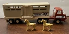 Vintage Tonka Horse Cattle Semi Truck 55010 and Trailer 811974-A Die Cast