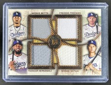 2025 Topps Museum Ohtani Betts Freeman Hernandez Quad Jersey Copper #/75