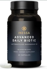 Inessa Daily Biotic Probiotics -Lactobacillus Rhamnosus GG, 60 Capsules  DEAL  