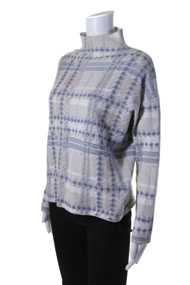 Suéter Rachel Zoe Mujer Geométrico Cuello Simulado Manga Larga Multicolor Talla M Foto 2 de 4