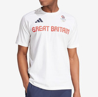 Team GB T-Shirt Mens - adidas Great Britain Top - 100% Cotton Tee - 2XL