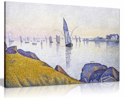 Abendruhe 1891 gerahmtes Leinwandbild, Bilder für Wohnwände Deko