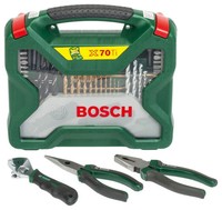 Bosch Bit-Bohrer Set X-Line 70-Teilig Inkl. Zangen-Set Bohrer-Bit