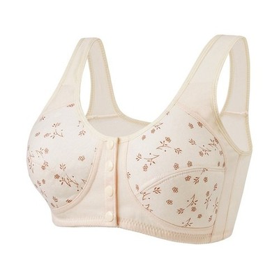 Daisy Bras for Older Women Daisy Bra For Seniors, Front Close Button Cotton Bras