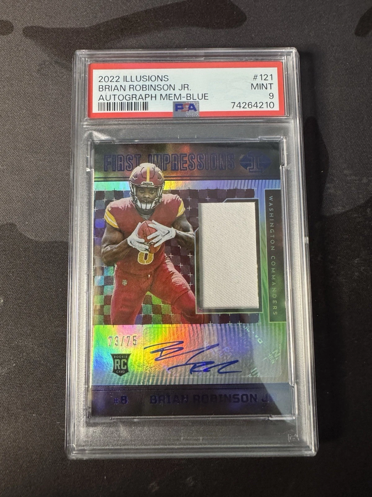 Brian Robinson Jr. Panini Illusions #121 Autograph Memorabilia-Blue