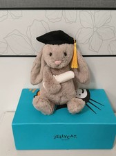 Jellycat Bashful Bunny Graduation Outfit Brand New With Tags+Dust Bag