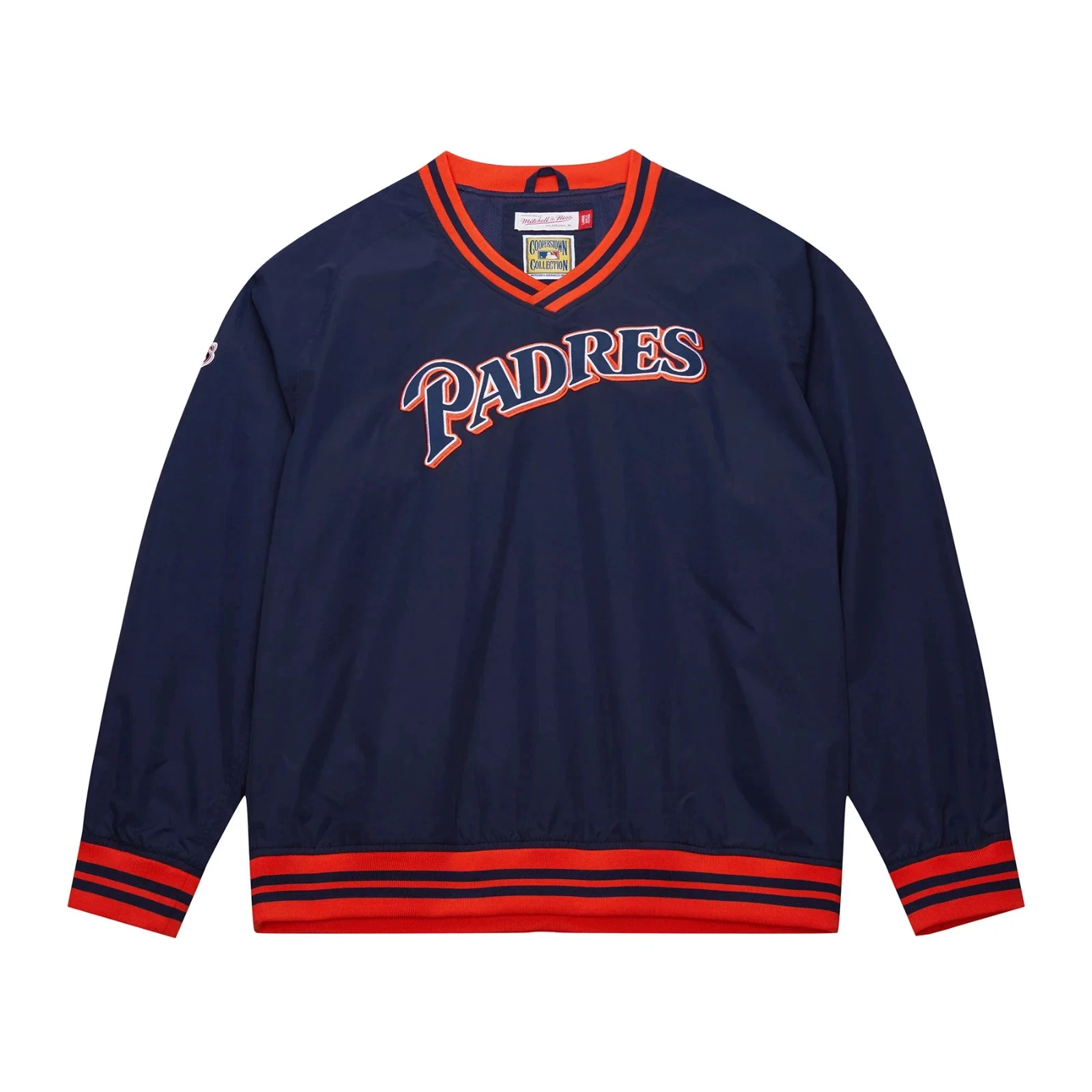 Mitchell & Ness San Diego Padres Men's Navy Blue Pullover Cooperstown Jacket