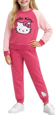 Hello Kitty Girls 2 Piece Leopard Print Jogger Set Size 5/6 Pull On NEW NWT
