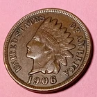 ■ 1906 INDIAN PENNY ONE CENT ☐ Full Liberty