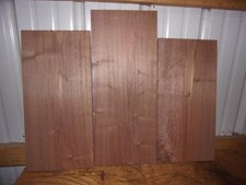 3 PC BLACK WALNUT LUMBER WOOD KILN DRIED BOARDS LOT F271F 7/8" THICK FLAT