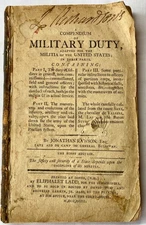 Rare 1793 Rawson 1st Ed. COMPENDIUM OF MILITARY DUTY Early US Militia History