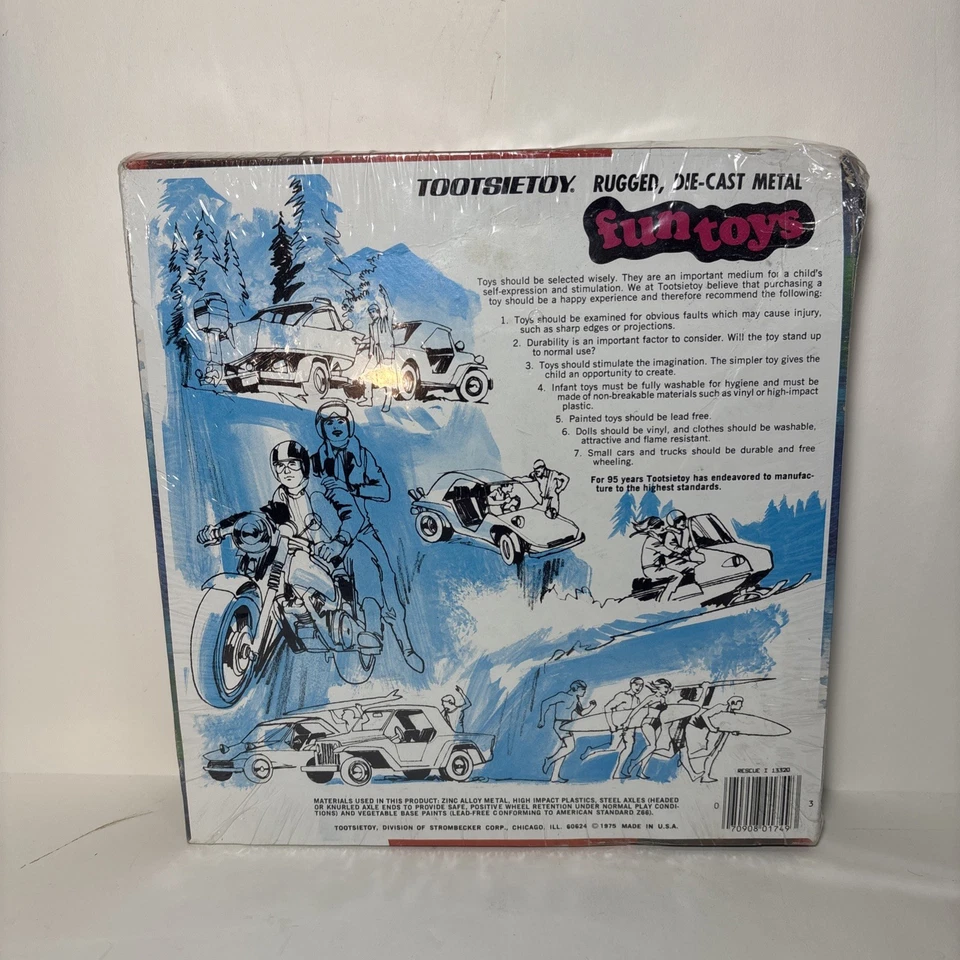 Vintage Diecast Tootsietoy #1749 Emergency Rescue 1 Set 1975 new sealed box - Image 2 of 3