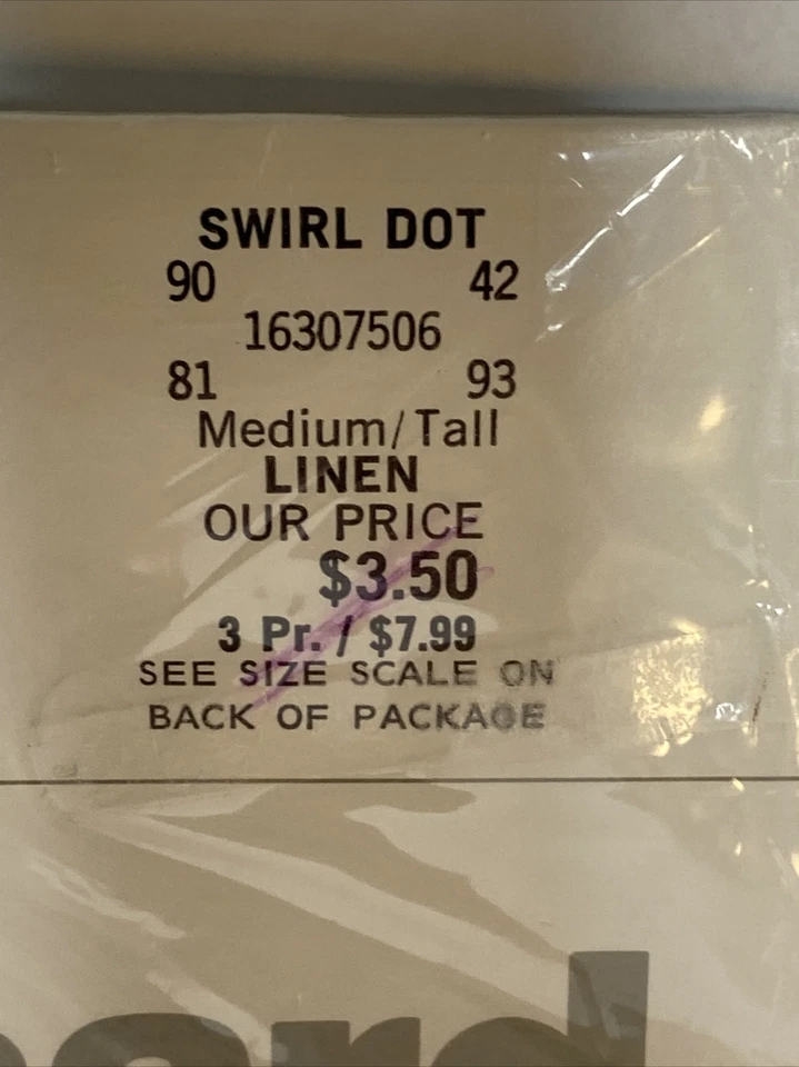 Medias Harve Benard Remolino Punto Blanco Transparente Pantimedias Prendas para las piernas Medianas/Altas Foto 3 de 4