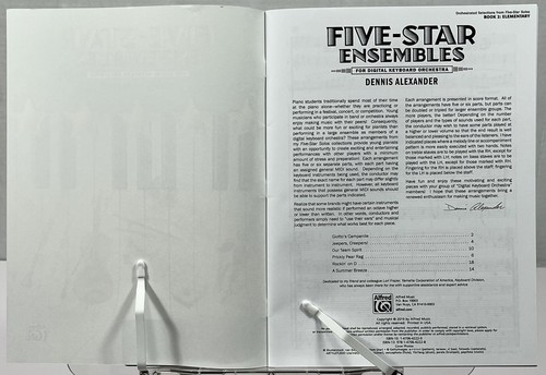 Five-Star Ensembles, Book 2: 6 Arrangements for Digital Keyboard Orchestra - Picture 2 of 4