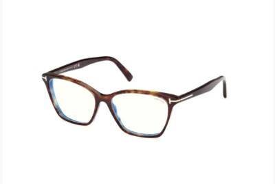 Tom Ford FT5949-B 052 Dark Havana Blue Light Block Lens 56 mm TF5949B Eyeglasses