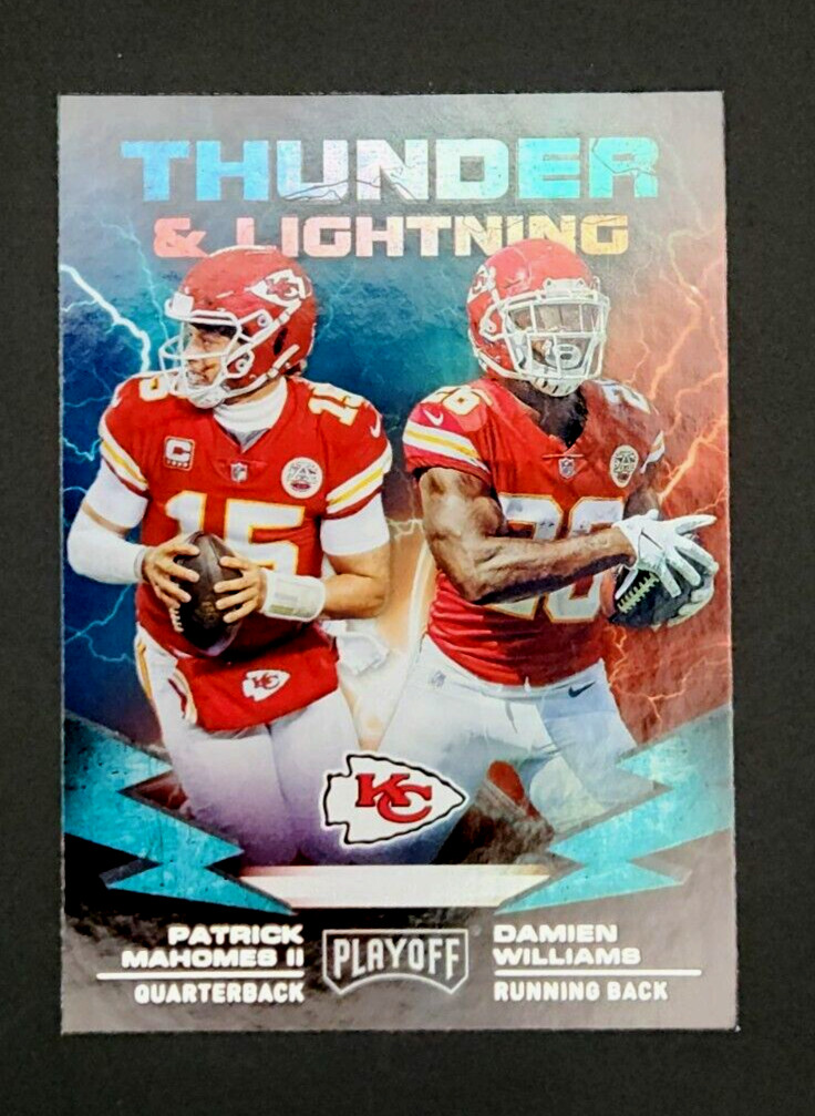 2019 Playoff Thunder And Lightning Prizm Patrick Mahomes # 14