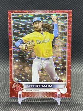 MATT STRAHM 2022 Update Base Red Foilboard #US142 #'d /199 Red Sox Phillies