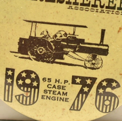 1977 Rock River Threshers Association 65 HP Case Steam Engine Wisconsin Pinback