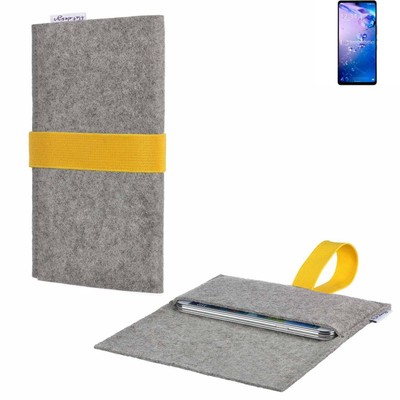 für Sharp Aquos Zero6 Handyhülle Tasche Filz Schutz Case