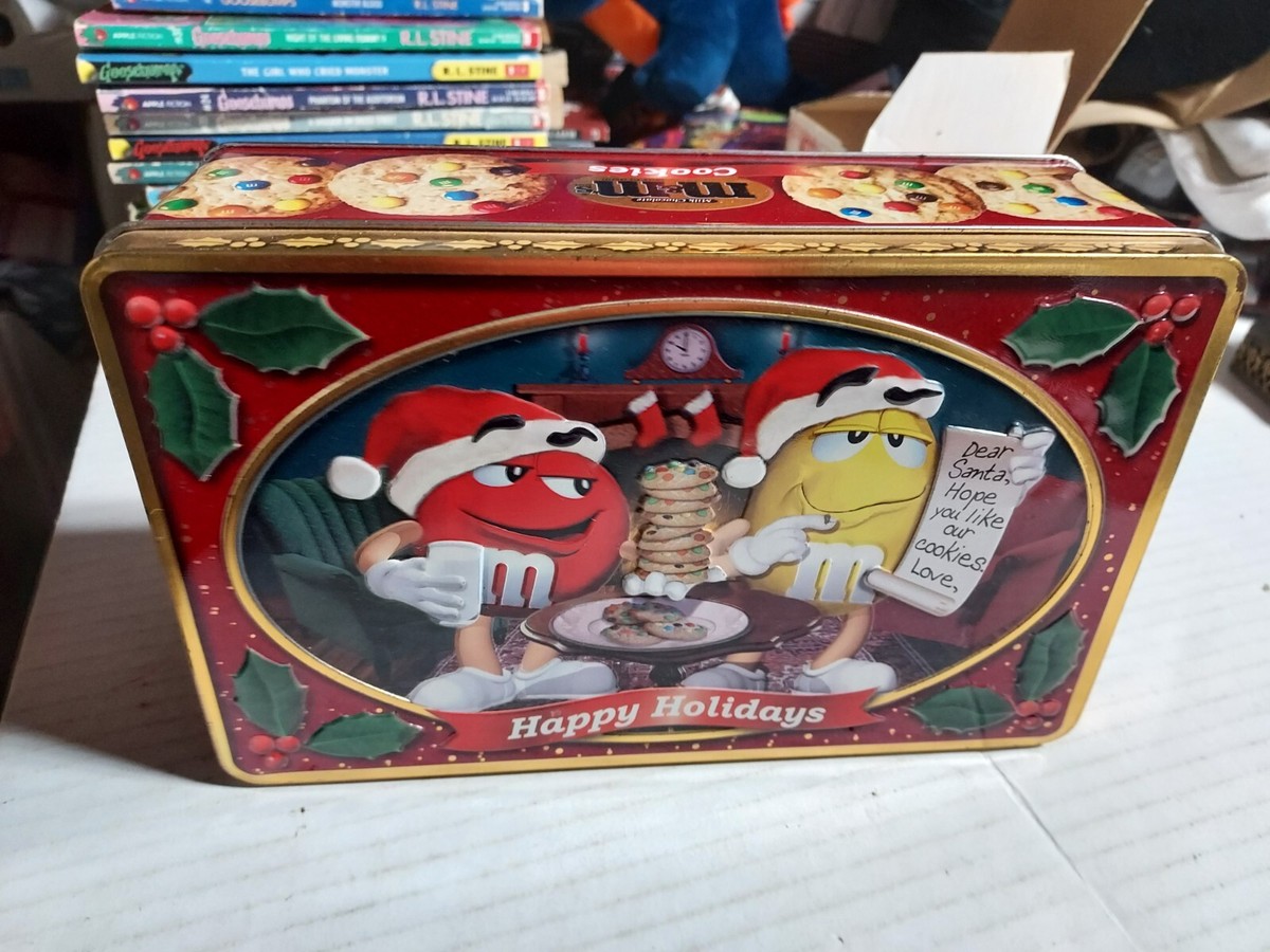 M&M's Christmas Tin 9x3 Inches,VGC | eBay
