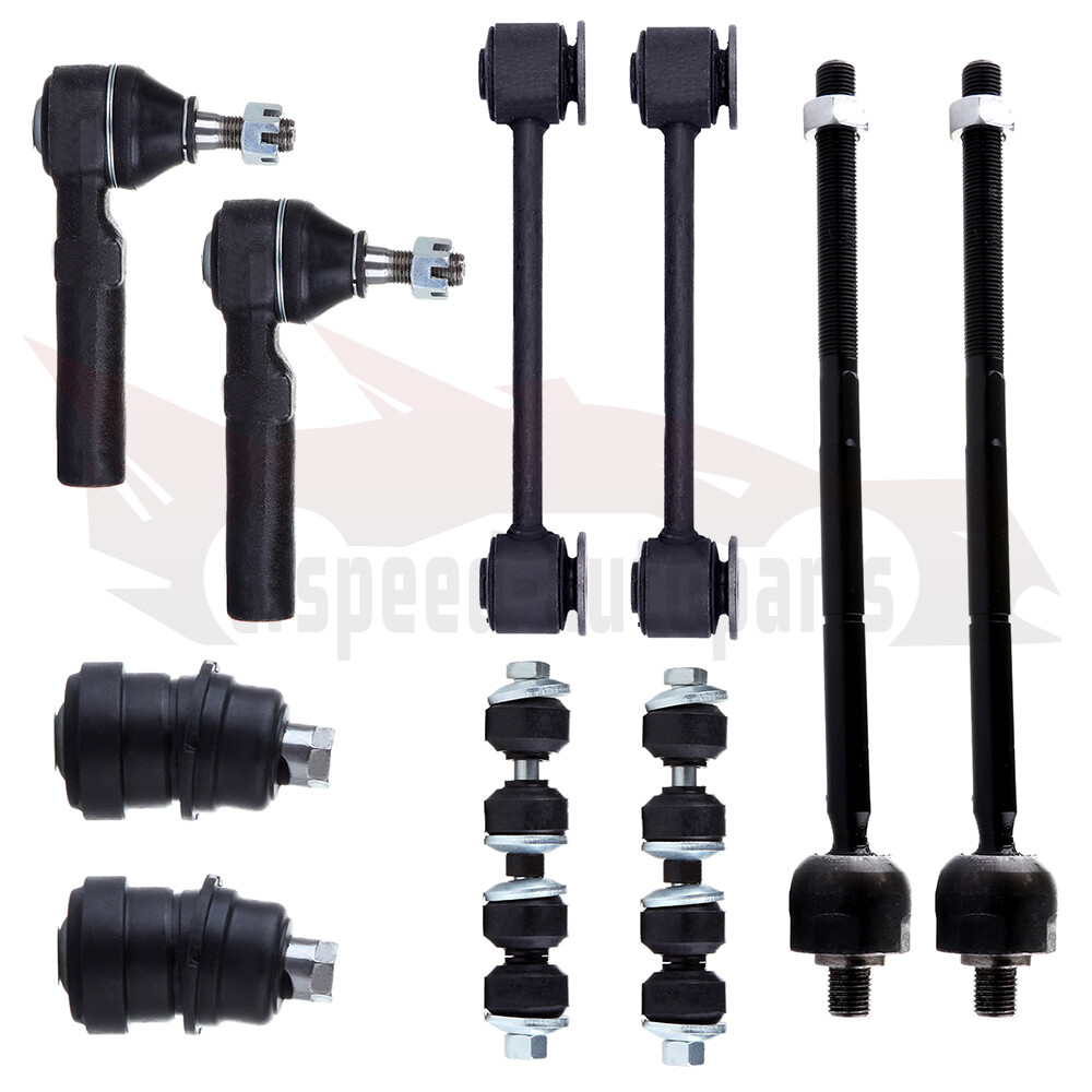 10pcs Front Suspension Ball Joints & Tie Rods for 2001-2005 PT Cruiser