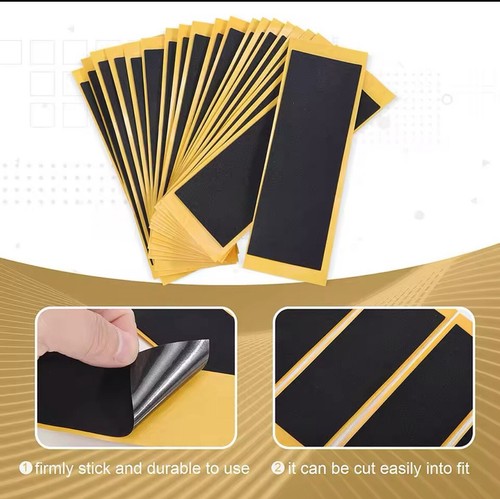80PCS Fingerboard Tape Uncut (Yes 80 🔥Sticker Black Foam Grip Tape Sticke-lg - Picture 3 of 3