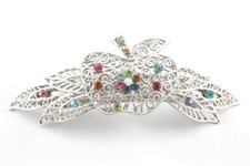 Colorful Fascinating Austrian Rhinestone Crystal Hair Barrette Clip