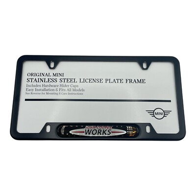 Genuine MINI John Cooper Works Logo License Plate Frame JCW R53