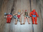 Vtg 80s 1984 HeMan Master Universe Teela Rubber Action Figures Beastman MOTU Ram