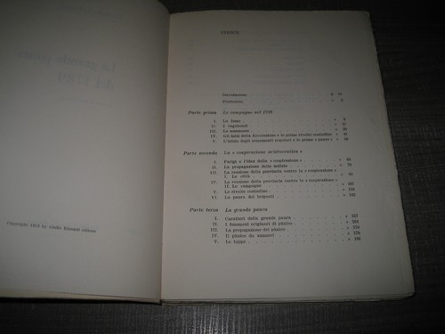 LA GRANDE PAURA DEL 1789 Georges Lefebvre Einaudi I edizione 1953 @ - Foto 6 di 8