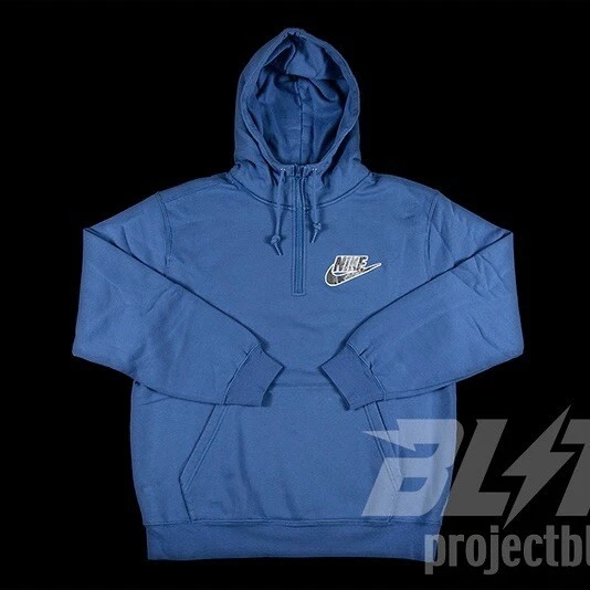 Sweat à capuche demi zippé bleu SS21 Supreme Nike taille S petit sweat à capuche 2021