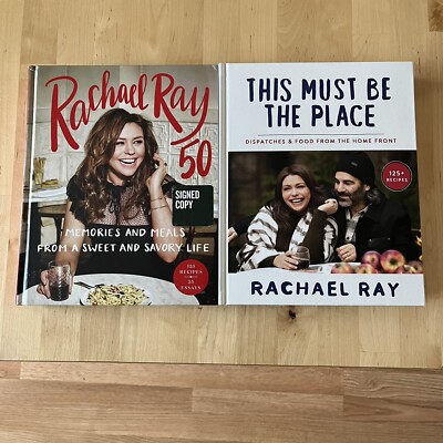 SIGNED COPY Autograph Rachael Ray 50, This Must Be the Place Hardcover Cookbook