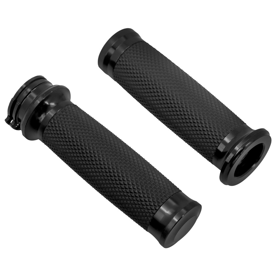 Manopole Manubrio Moto Nere 1 Pollice - Per Harley Touring, Sportster XL883 XL1200 - Foto 2