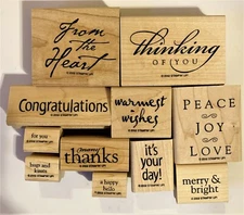Stampin' Up 2002 (11 Stamps) "All-Year Cheer"