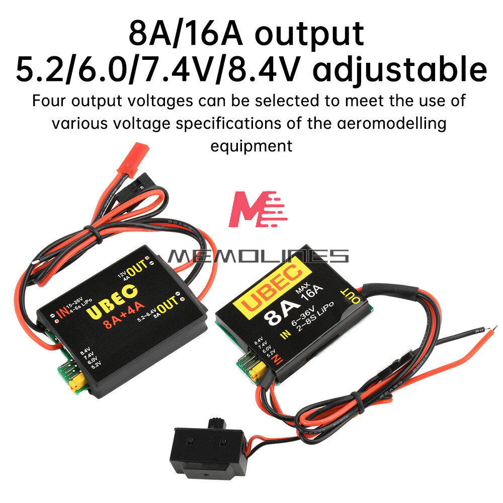 8A/16A 5 2/6 0/7 4 V/8 4 UBEC-8A 2S-6S 6-36 Doppel  Produktbild-Vorschau 6